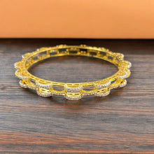 Two-Tone Filigree Bangles