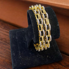 Two-Tone Filigree Bangles