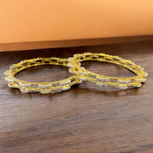 Two-Tone Filigree Bangles