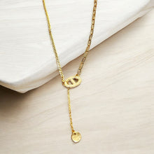 Pavé Oval Link Lariat Necklace