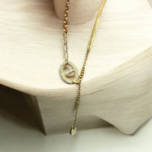 Pavé Oval Link Lariat Necklace