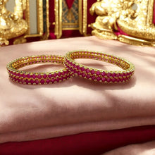 Royal Crimson Elegance Bangles