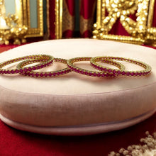 Royal Crimson Elegance Bangles