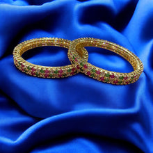 Royal Emerald & Ruby Harmony Bangles