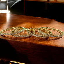 Golden Brilliance Eternity Bangles