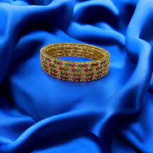 Royal Emerald & Ruby Harmony Bangles