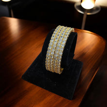 Golden Brilliance Eternity Bangles