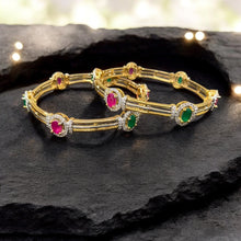 Gemstone Openwork Bangles