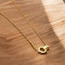Golden Loop Clasp Necklace