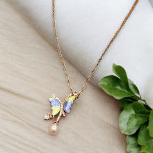 Butterfly Pearl Pendant Necklace