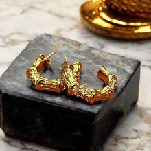 Bamboo Luxe Hoop Earrings