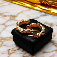 Bamboo Luxe Hoop Earrings