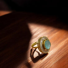 Aqua Halo Ring