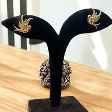 Wing-shaped earrings