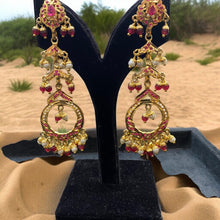 Ruby Cascade Jadau Danglers