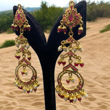 Ruby Cascade Jadau Danglers