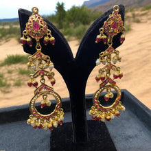 Ruby Cascade Jadau Danglers