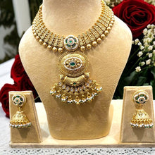 Heritage Temple Golden Necklace Set