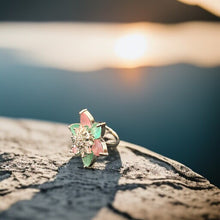 Pastel Blossom American Diamond Ring