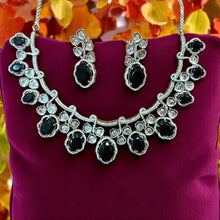 Mystic Black Stone Necklace Set