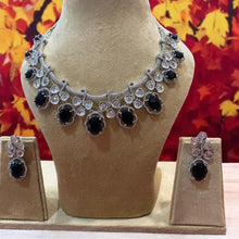 Mystic Black Stone Necklace Set