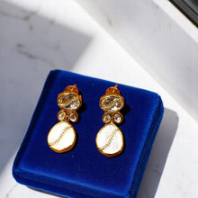 Elegant White Stone Polki Necklace Set