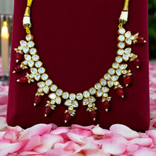 Ruby Drop Kundan Necklace Set