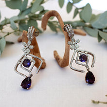 Celestial Elegance Amethyst Drop Earrings