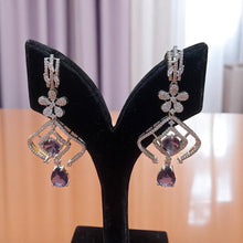 Celestial Elegance Amethyst Drop Earrings