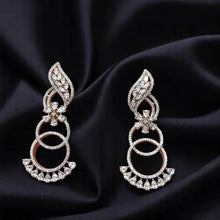 Celestial Loop American Diamond Earrings