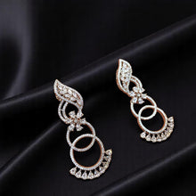 Celestial Loop American Diamond Earrings