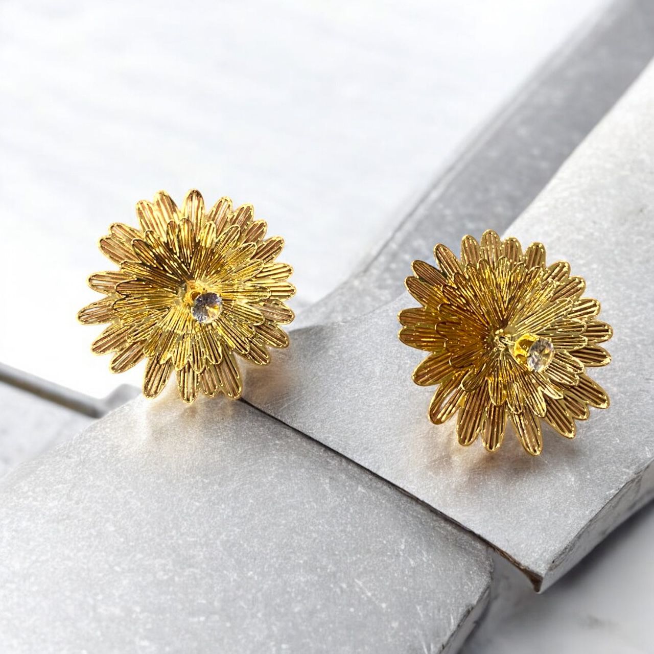 Golden Bloom Radiance Studs