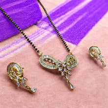 Gold-Plated Mangalsutra Set with Earrings