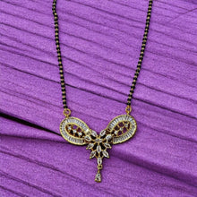 Gold-Plated Mangalsutra Set with Earrings