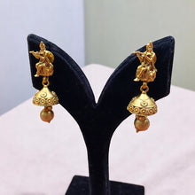 Divine Krishna Golden Pendant Set