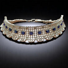 Royal Sapphire Net Choker Set