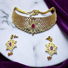 Crimson Bloom Choker Set