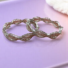 Twisted Elegance American Diamond Bangles