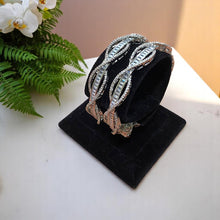 Twisted Elegance American Diamond Bangles