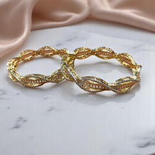 Twisted Elegance American Diamond Bangles