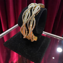 Twisted Elegance American Diamond Bangles