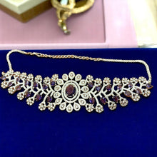 Regal Amethyst Blossom Choker Set