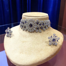 Regal Amethyst Blossom Choker Set