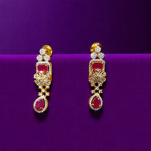 Imperial Ruby Bloom Necklace Set