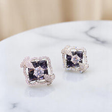 Midnight Blossom Stud Earrings