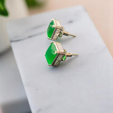 Emerald Ice Studs