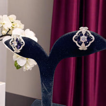 Midnight Blossom Stud Earrings