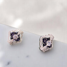 Midnight Blossom Stud Earrings