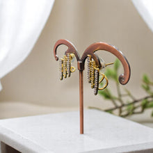 Triple Drop Pavé Spike Earrings