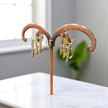 Triple Drop Pavé Spike Earrings